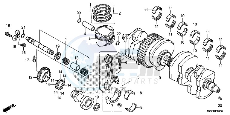 CRANKSHAFT/ PI STON image