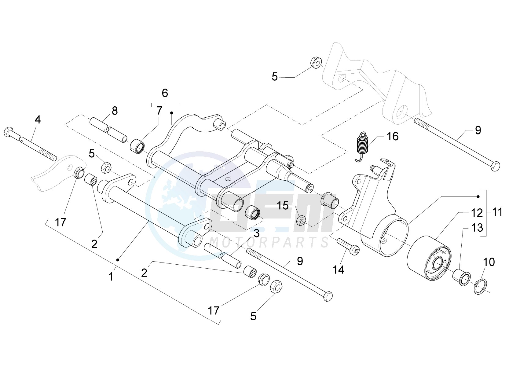 Swinging arm blueprint