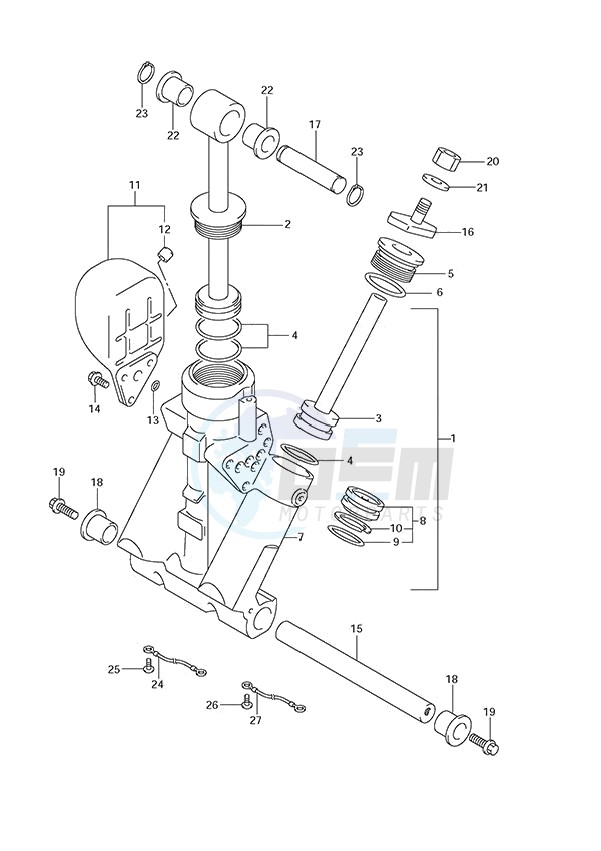 Trim Cylinder (DF 250S) blueprint