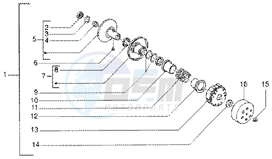 Driven pulley image