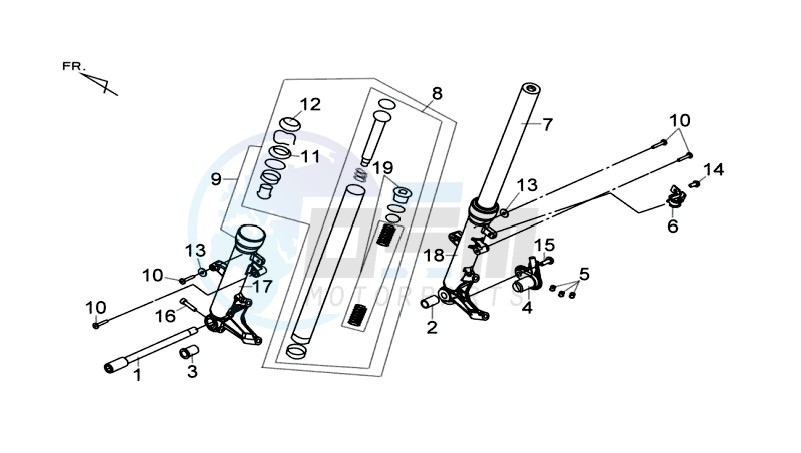 FRONT FORK / STEERING HEAD BEARING image