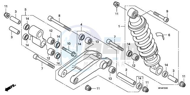 REAR CUSHION blueprint