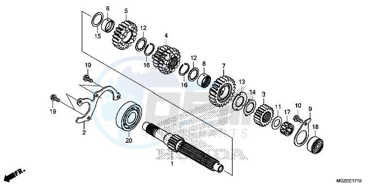 TRANSMISSION (MAINSHAFT) image