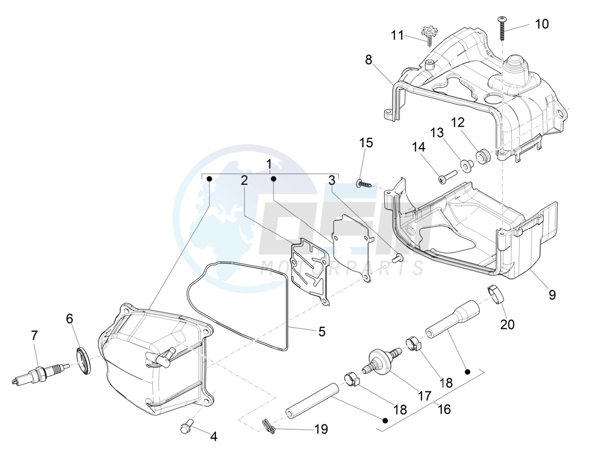 Cylinder head cover blueprint