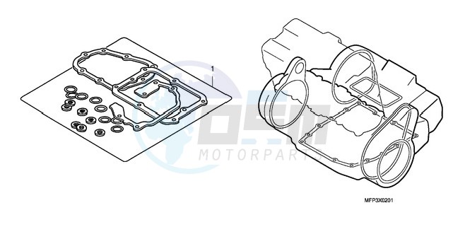 GASKET KIT B (CB13009/S9/A9/SA9) blueprint