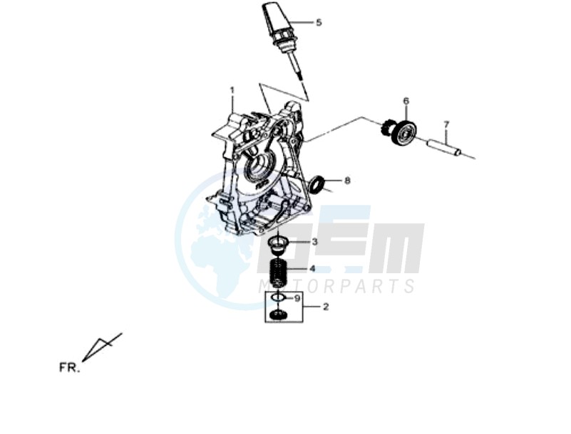 CRANKCASE RIGHT / START MOTOR image