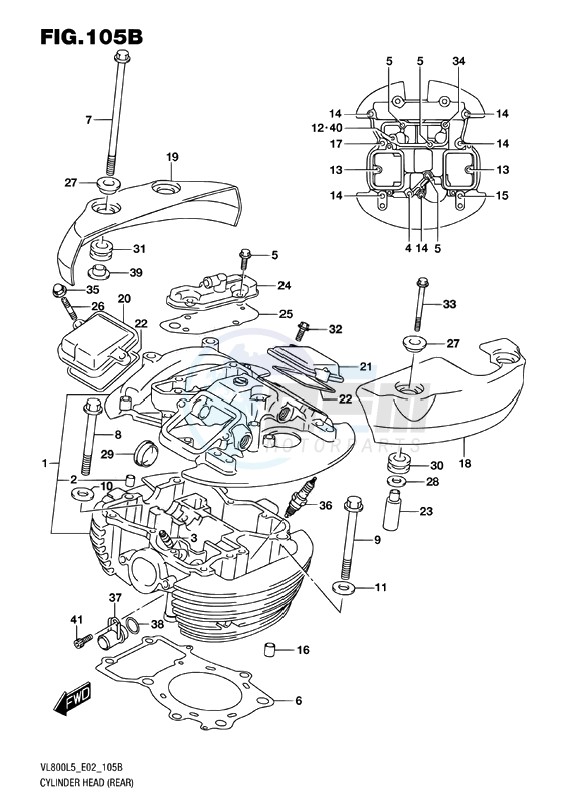 CYLINDER HEAD (REAR) image