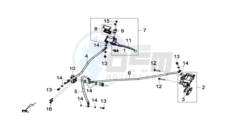 REAR BRAKE CALIPER / BRAKE MOUNT image