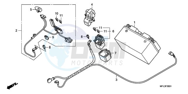 BATTERY (CBR1000RA) blueprint