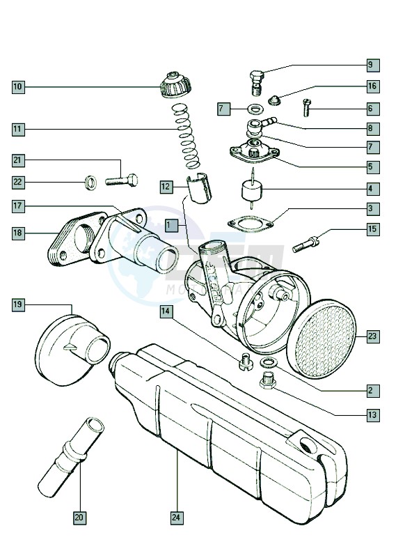 Carburettor bing 88a85 103 blueprint