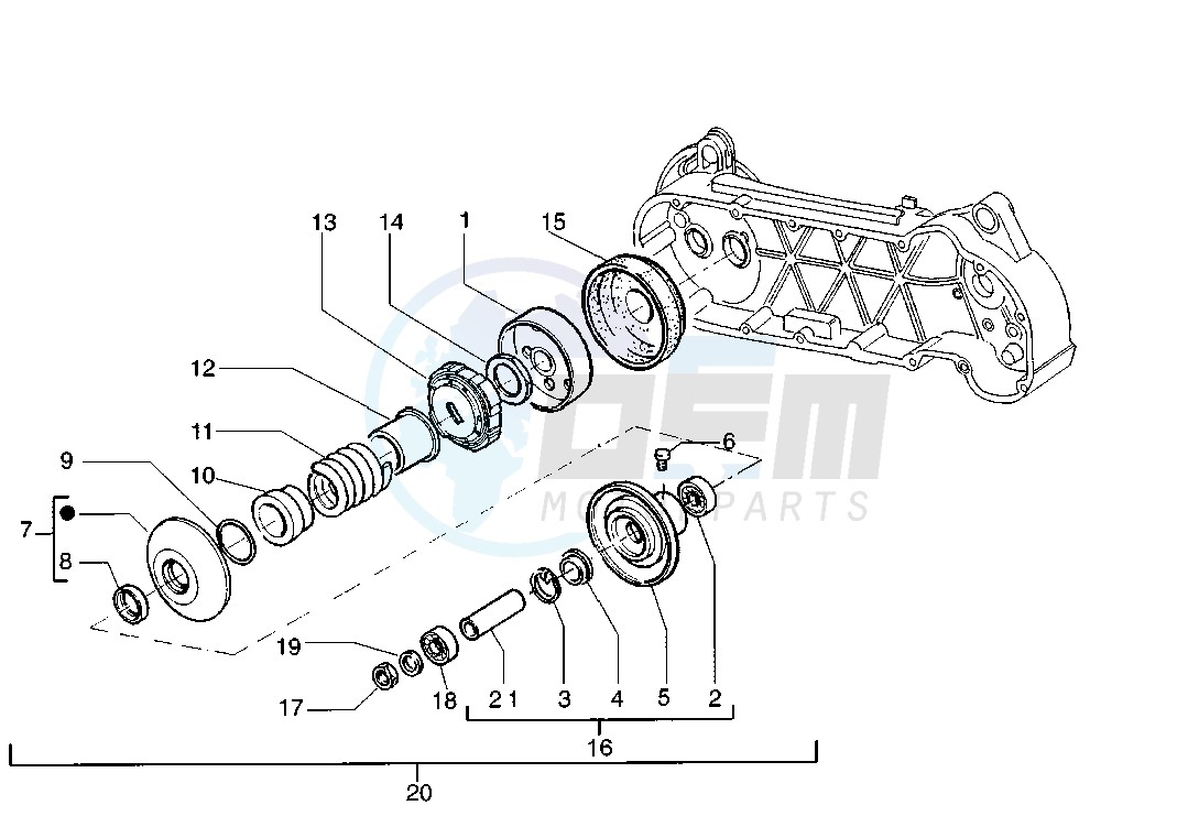 Driven pulley image