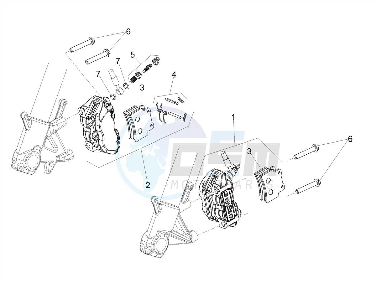 Front brake caliper image