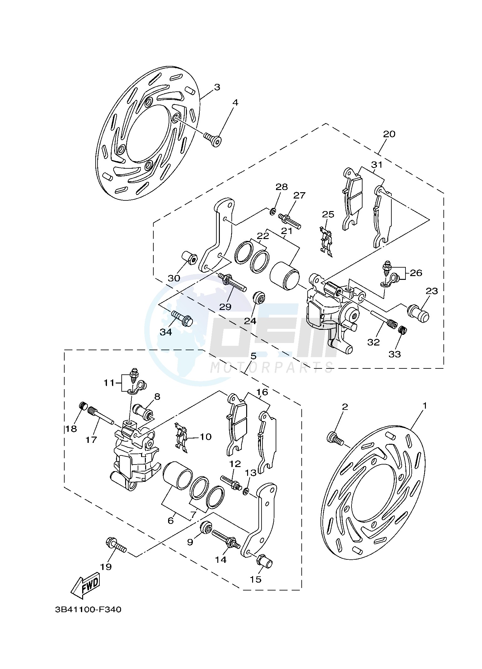 FRONT BRAKE CALIPER image