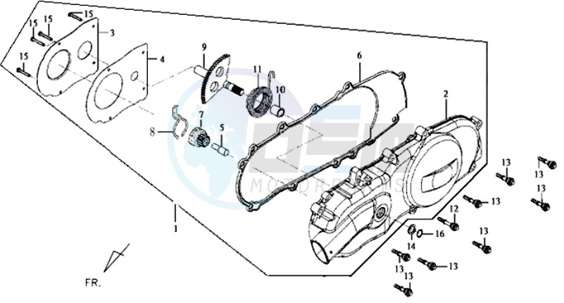 CRANKCASE COVER LEFT image