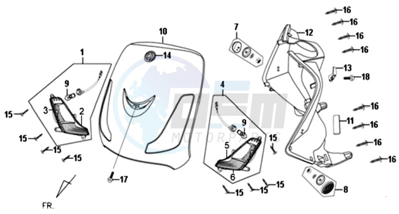 COWLING FRONT / COWLING INNER blueprint