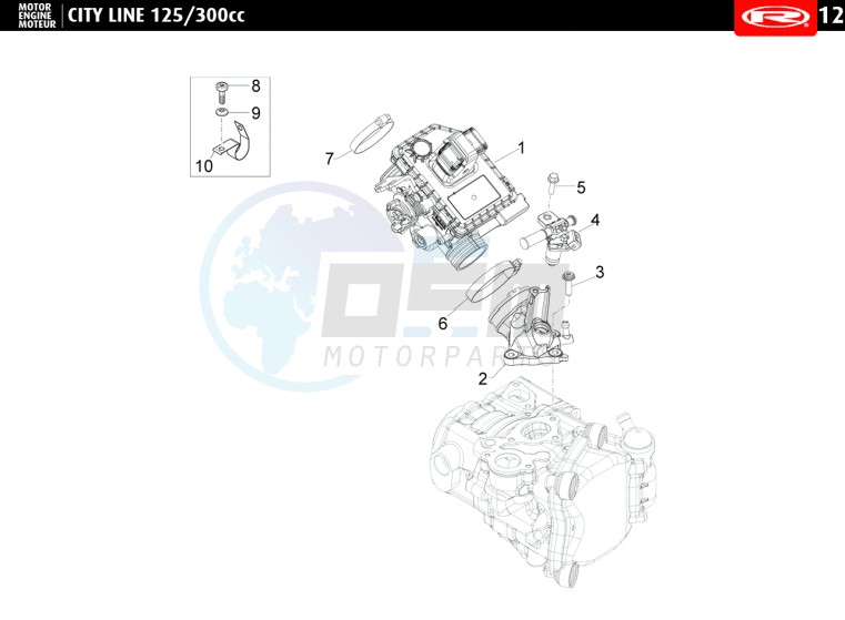 INJECTION SYSTEM  125 cc blueprint