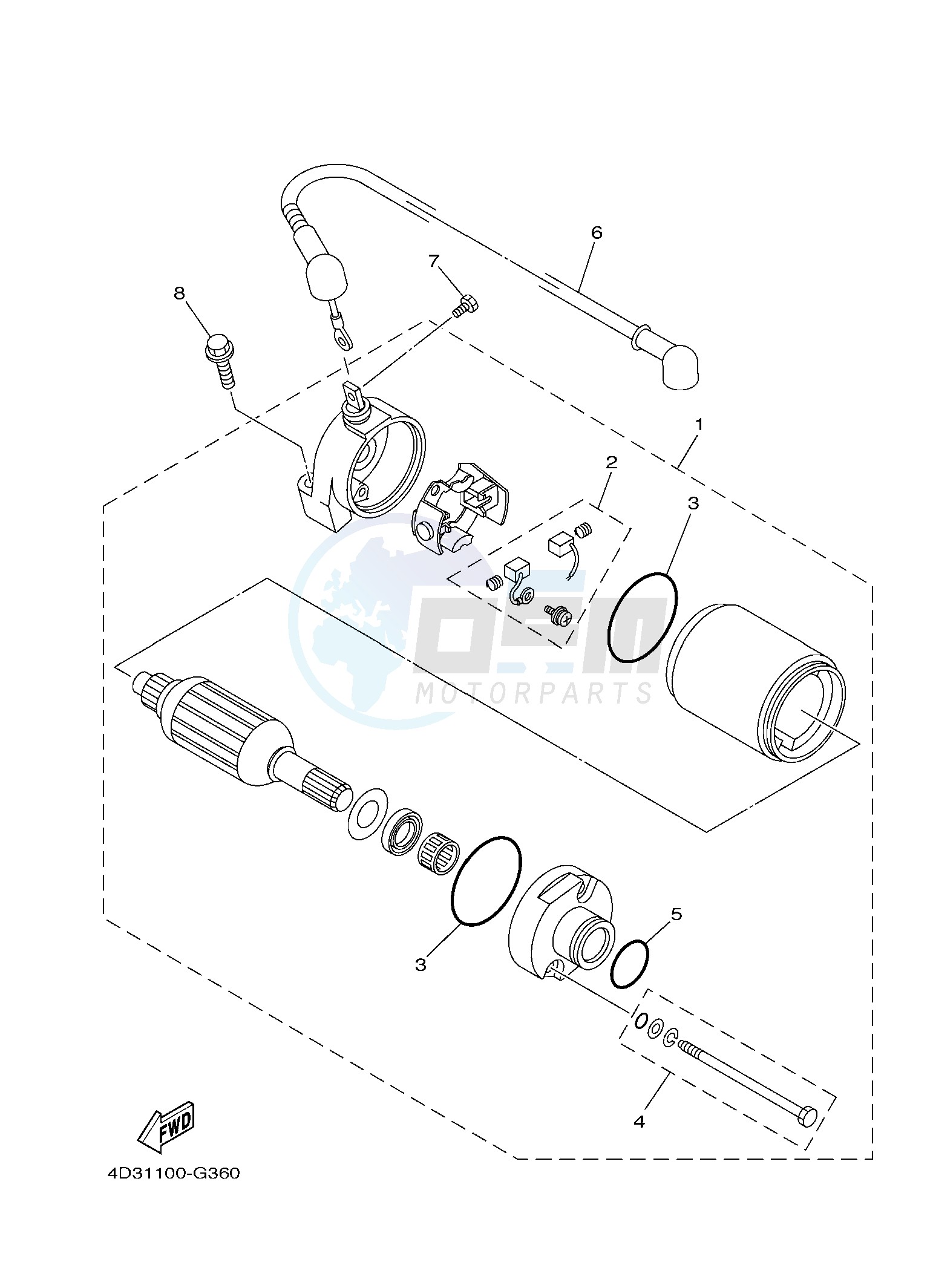 STARTING MOTOR blueprint