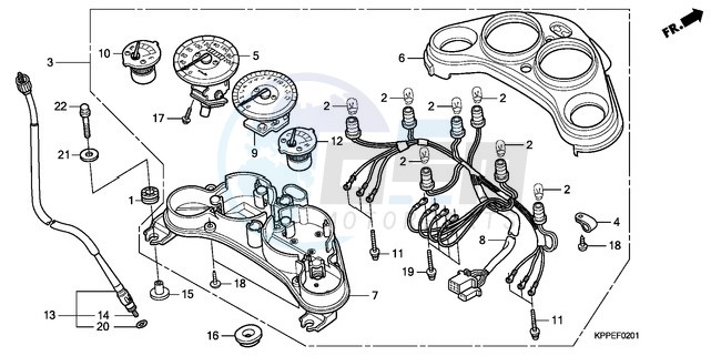 METER (CBR125RW7/RW9/RWA) image