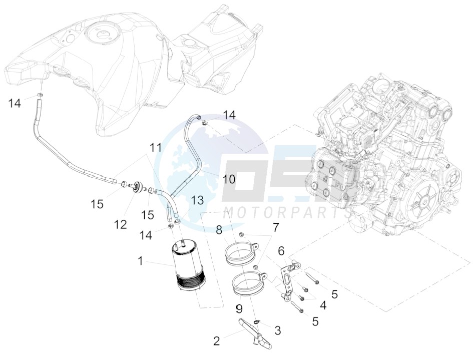 Fuel vapour recover system blueprint