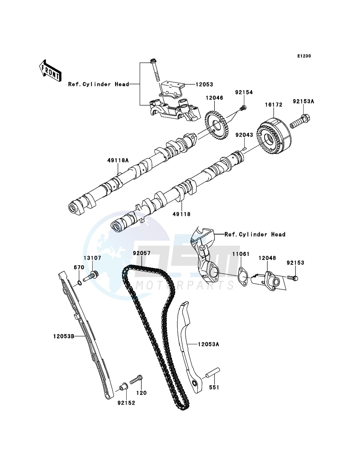 Camshaft(s)/Tensioner blueprint