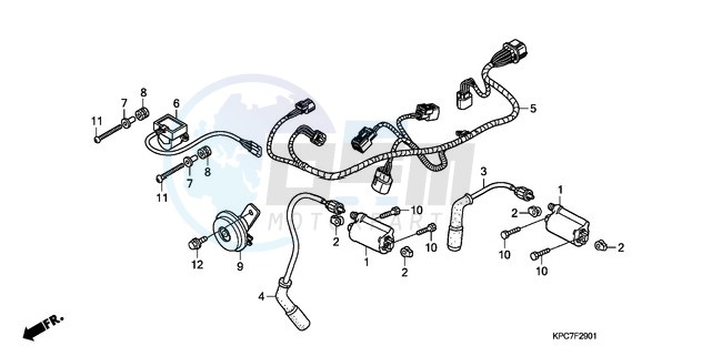 SUB HARNESS/IGNITION COIL blueprint