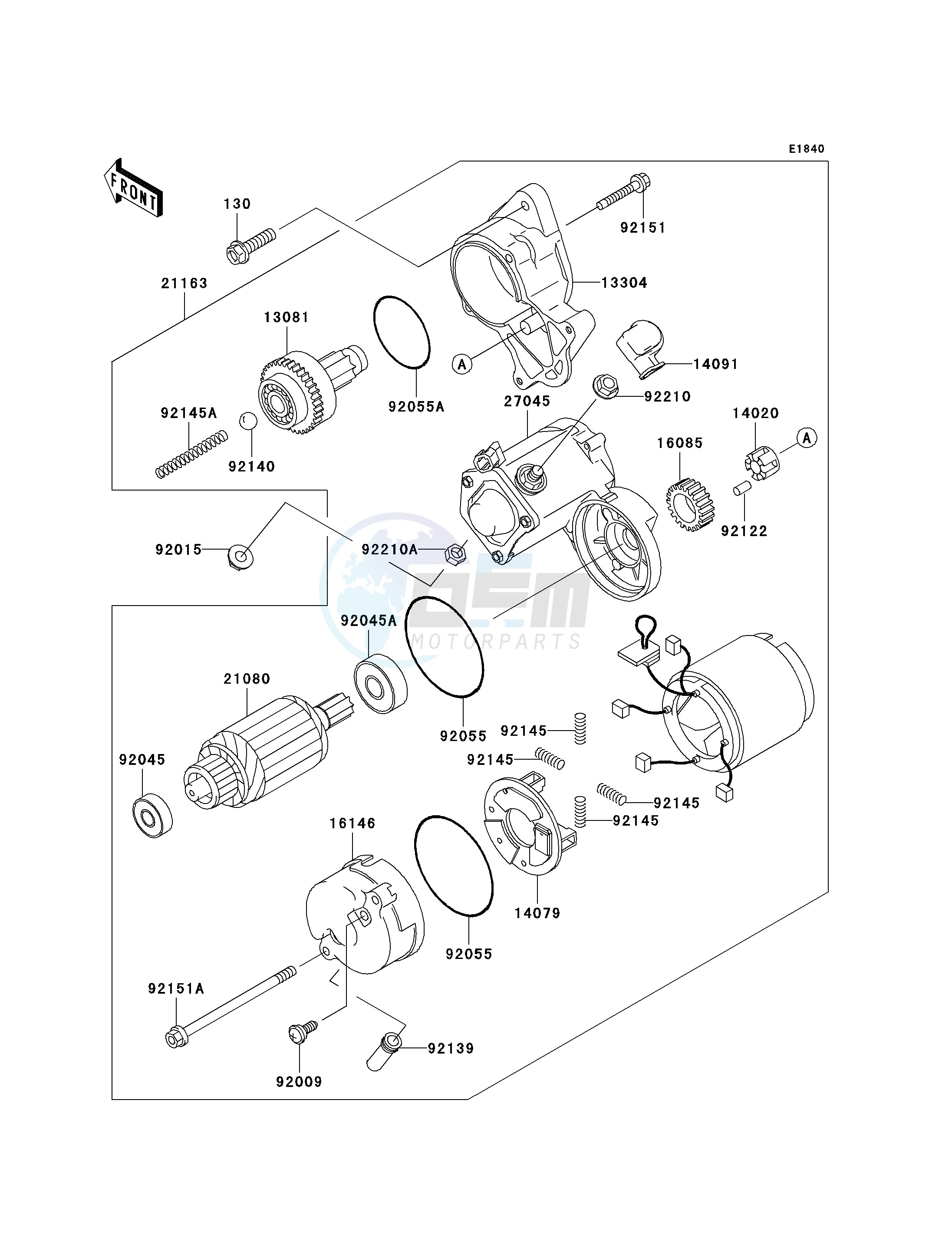 STARTER MOTOR blueprint