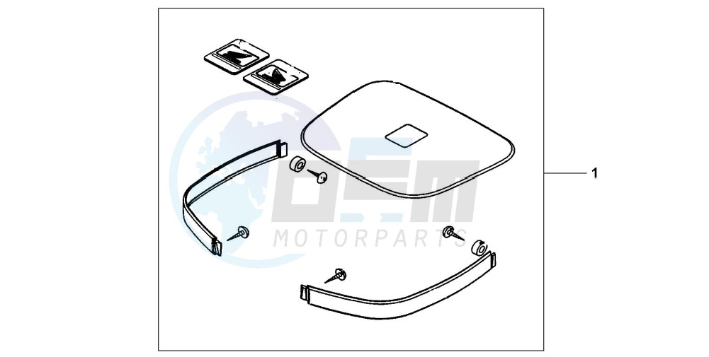 TOP BOX PANEL KIT - NH-A13M image