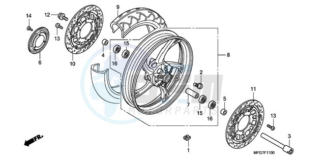 FRONT WHEEL image