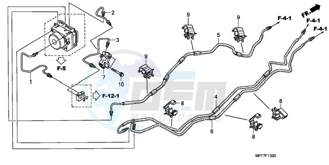 BRAKE LINES/PCV. (ABS) image