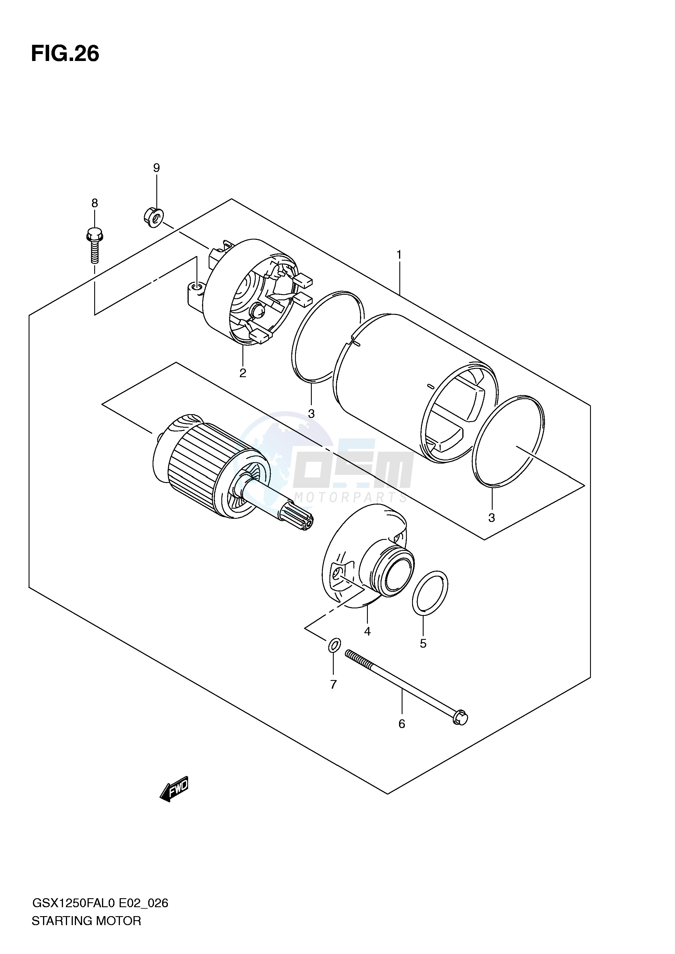 STARTING MOTOR image