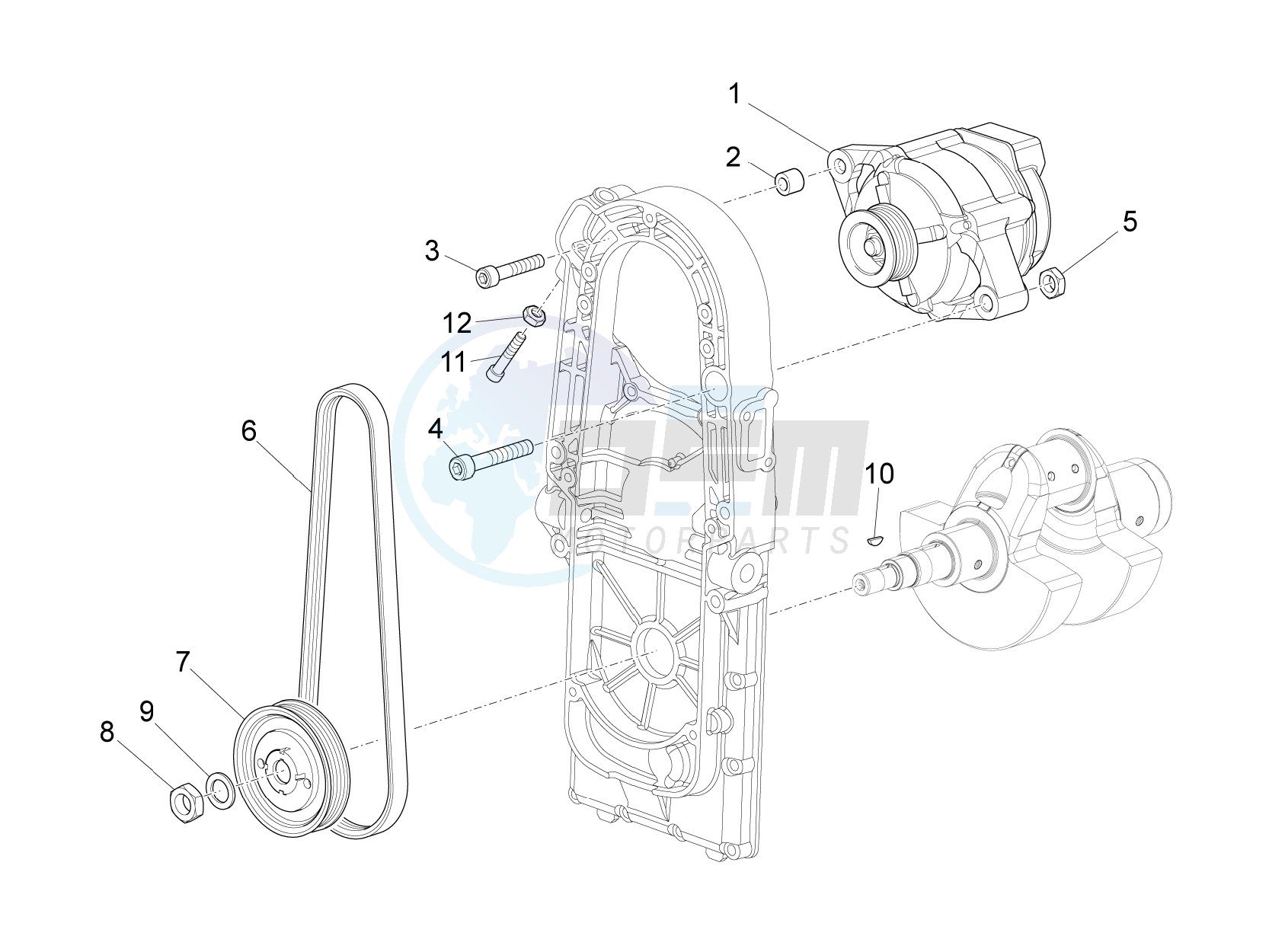 Cdi magneto assy / Ignition unit blueprint