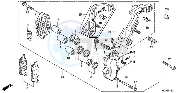 L. FRONT BRAKE CALIPER image