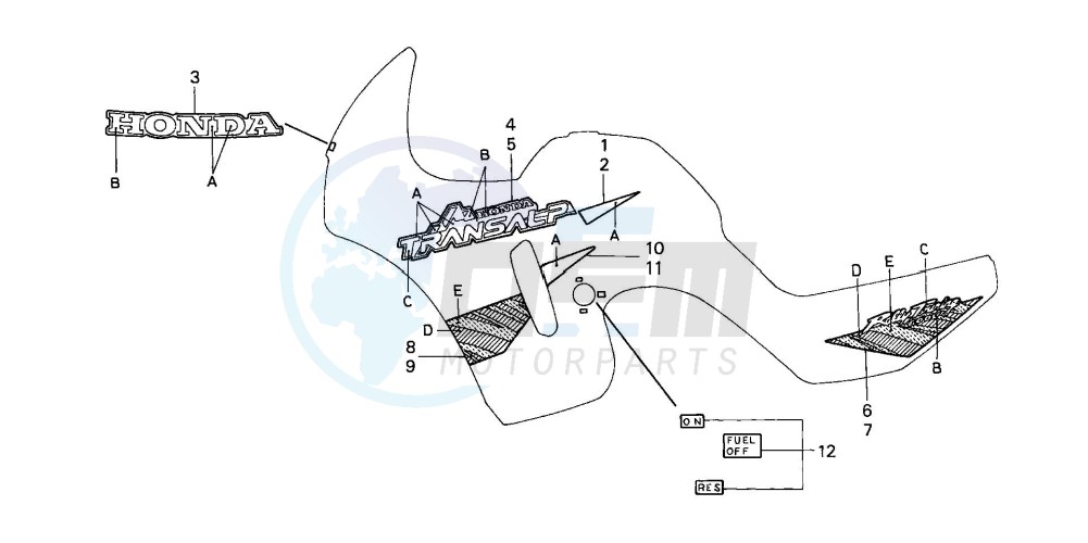 STRIPE/MARK (XL600VR) blueprint