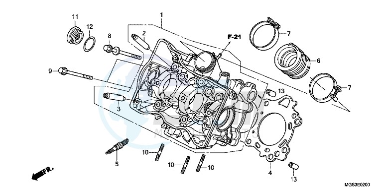 CYLINDER HEAD blueprint