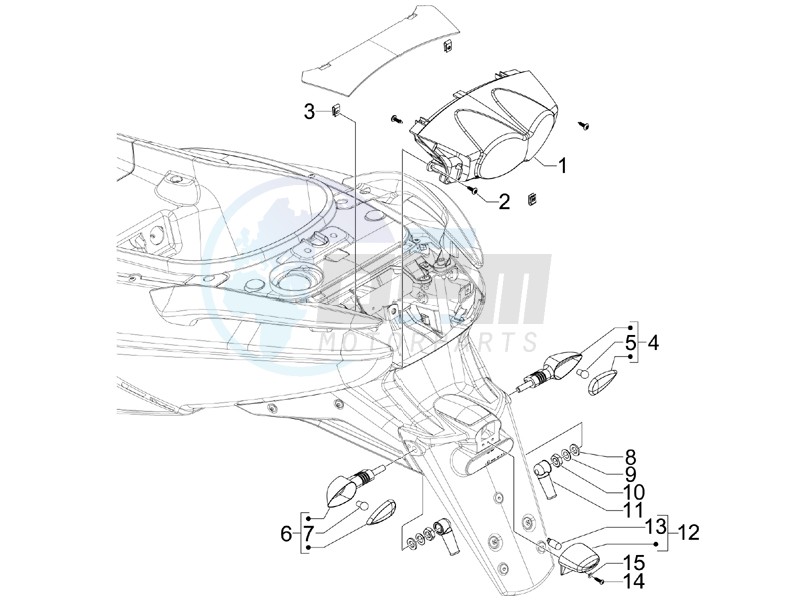 Tail light - Turn signal lamps blueprint