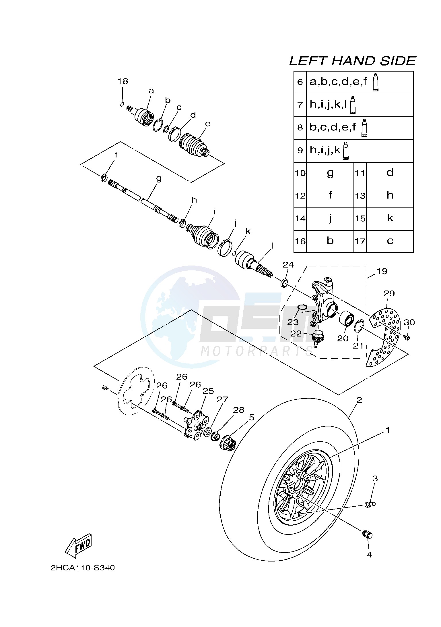 FRONT WHEEL blueprint