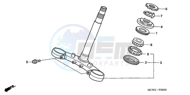 STEERING STEM blueprint