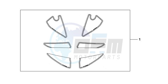 RACING STICKER WHITE BACKGROUND 'NUMBER PLATE STICKERS' WITH image