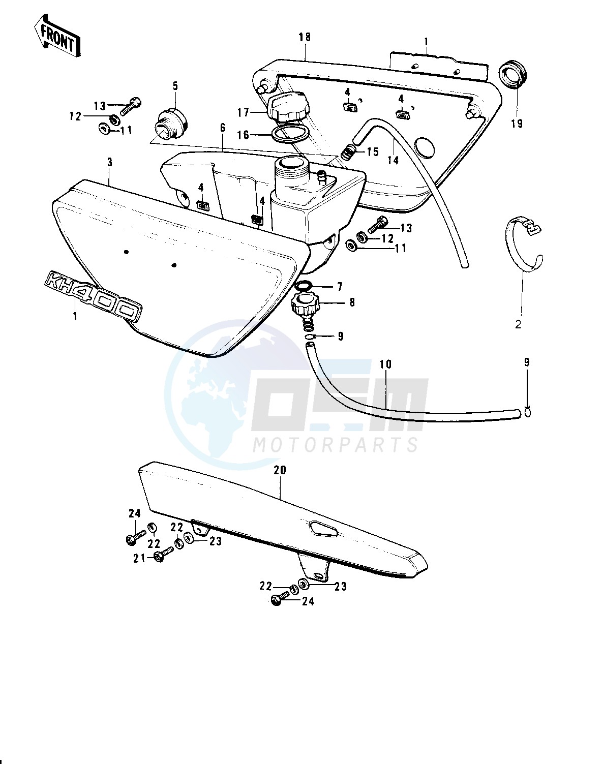 SIDE COVERS_OIL TANK_CHAIN COVER blueprint