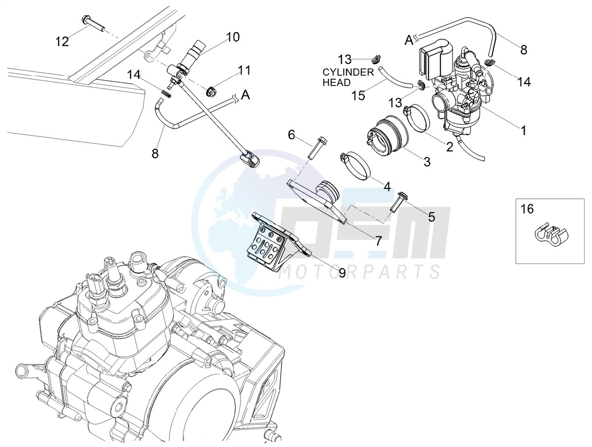 Carburettor  Inlet image