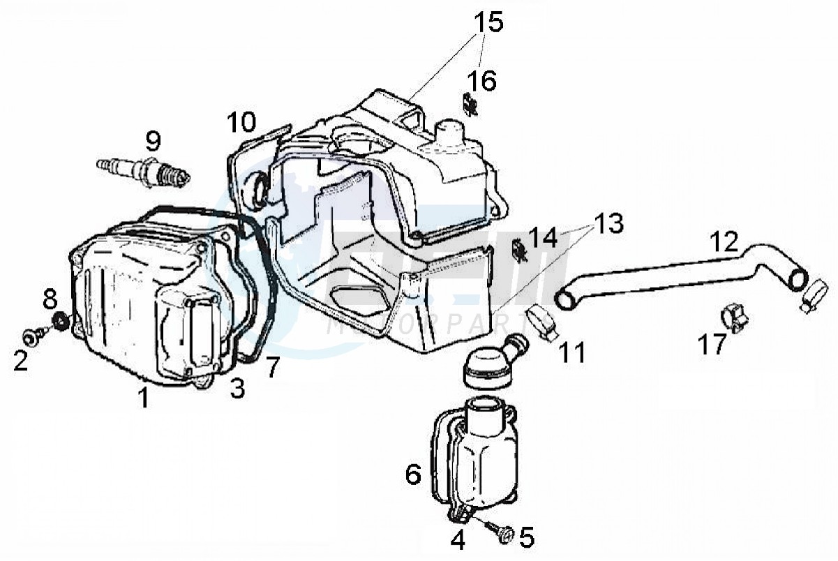 Cylinder head cover (Positions) image