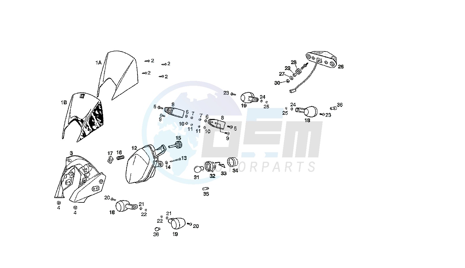 HEADLAMPS - BLINKERS blueprint