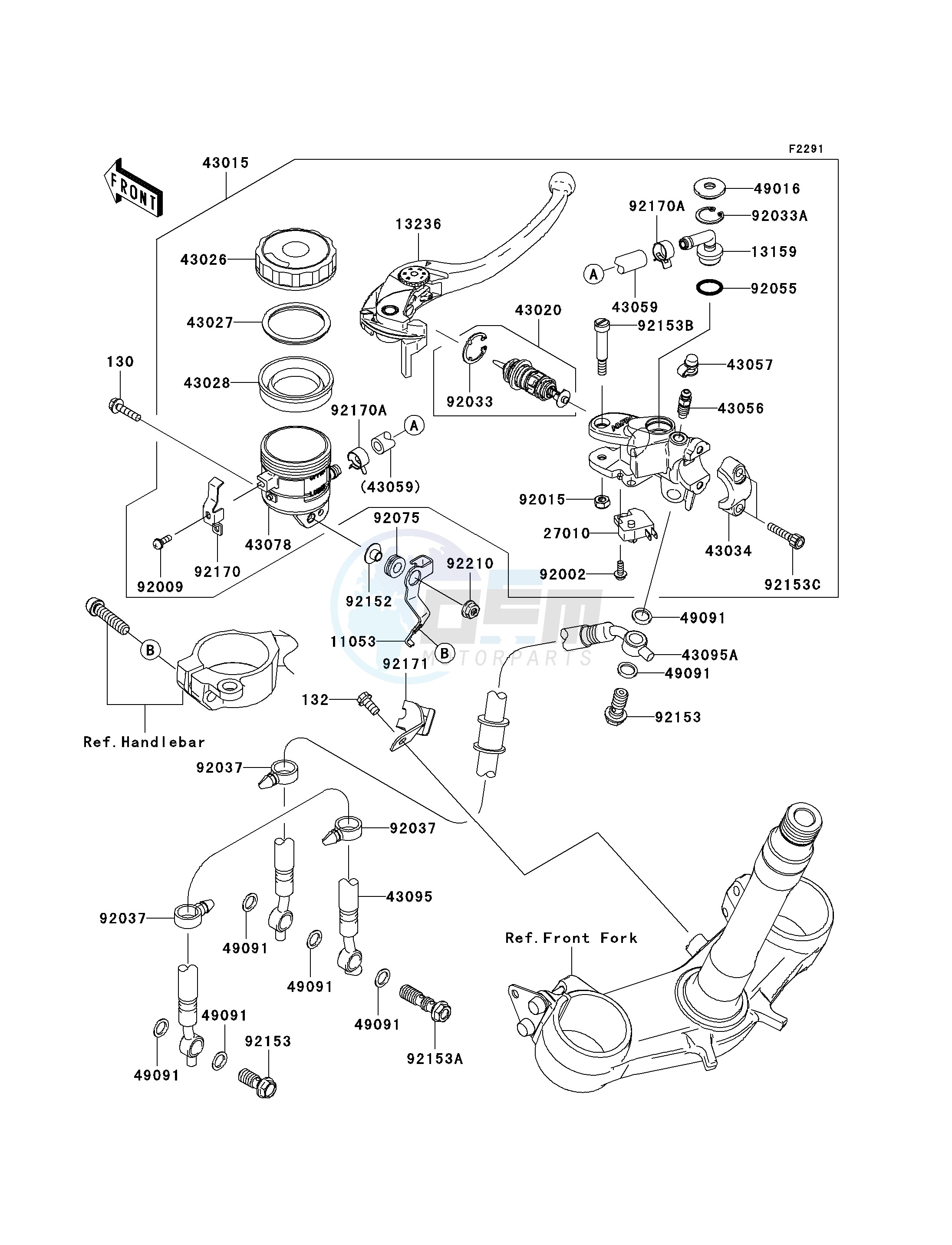 FRONT MASTER CYLINDER image