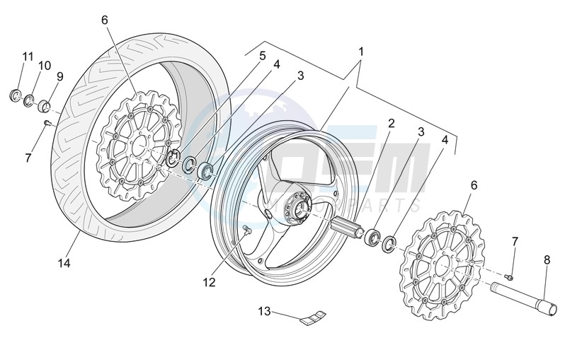 SE Front wheel blueprint