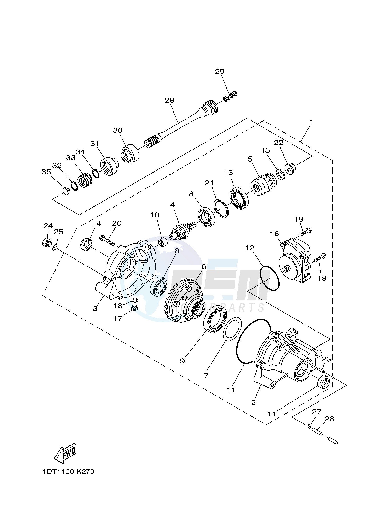 FRONT DIFFERENTIAL blueprint