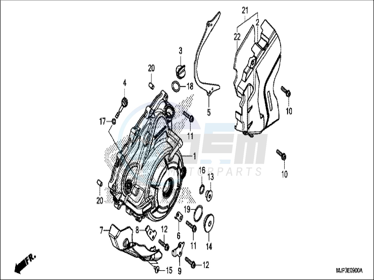 LEFT CRANKCASE COVER image