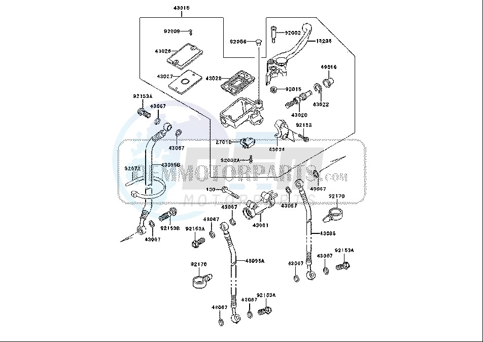 FRONT MASTER CYLINDER blueprint