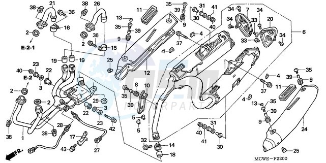 EXHAUST MUFFLER blueprint