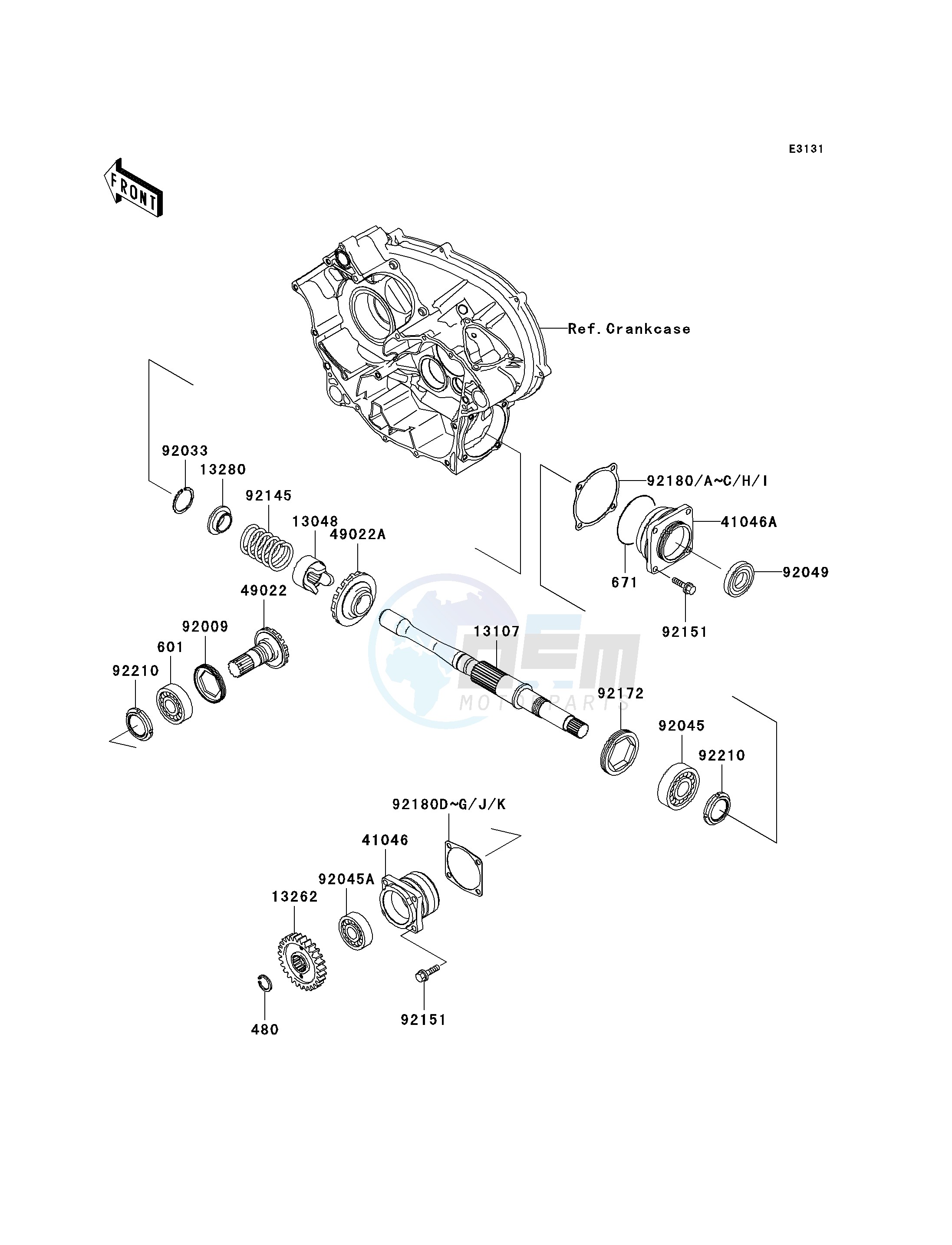 FRONT BEVEL GEAR blueprint