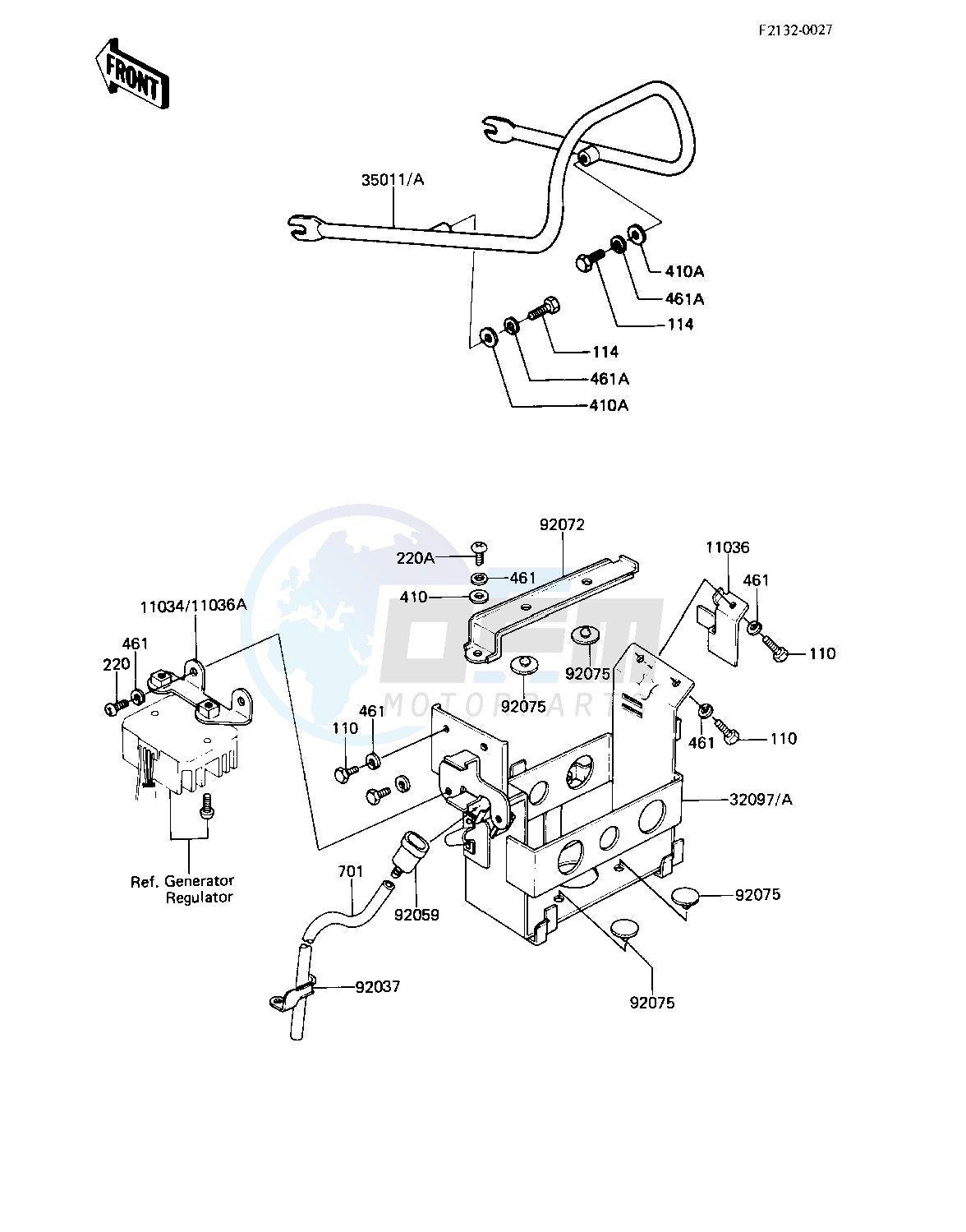 BATTERY CASE_ELECTRO BRACKET -- 81-83 A2_A3_A4- - blueprint